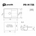 Мойка Practik черный оникс PR-M 735-004 