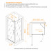 Душевой уголок RGW HO-045B (HO-011B + Z-050-2B + O-204B) 700x1200 350604572-014 Черный 