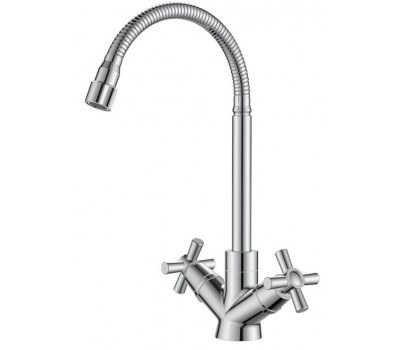 Смеситель Dive для кухни гибкий излив DV519flex VODA 