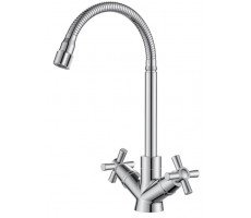 Смеситель Dive для кухни гибкий излив DV519flex VODA 