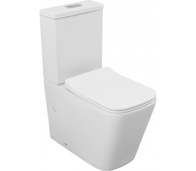 Унитаз компакт Logan 331874 L2С NEW сиденьем Soft Close -SLIMSEAT с Rimless (бачок отдельно)