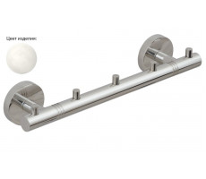 Полотенцедержатель Сунержа КАНЬОН с 5-ю крючками шгв 260*53*50 цвет-флок белый 53-3000-1005 