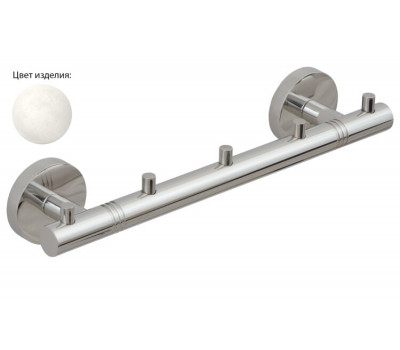 Полотенцедержатель Сунержа КАНЬОН с 5-ю крючками шгв 260*53*50 цвет-флок белый 53-3000-1005 Полотенцедержатель Сунержа КАНЬОН с 5-ю крючками шгв 260*53*50 цвет-флок белый 53-3000-1005