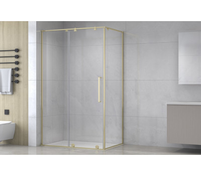 Душевой угол BERN-S RB120x80х195-T-GD (прозрачное) золото 