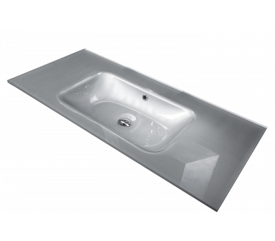 Столешница стекло Armadi Art 100см моноблок СЕРЕБРО 852-100-S 