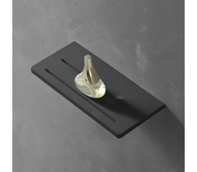 Полочка для ванной комнаты ABBER Stein AS1653MB черная матовая 