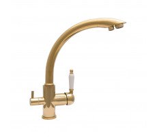 Смеситель для кухни с подключением фильтра Florentina ШАЛЕ 333.28H.2113.710, золото 