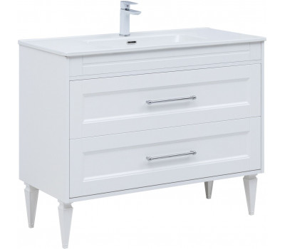 Тумба с раковиной Aquanet Бостон new 100 (Flat) цв.белый сатин 00345363 Тумба с раковиной Aquanet Бостон new 100 (Flat) цв.белый сатин 00345363