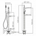Смеситель для ванны WasserKRAFT Sauer 7100 7121 золото 