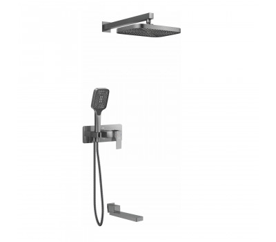 Душевая система встраиваемая Rose R1035T, пепельный
