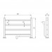 Полотенцесушитель элктрический Domoterm Полка DMT-T4 38x53 EK R Хром 