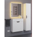 Шкаф-пенал для ванной подвесной Uperwood Modul 33х36х150 см, белый/графит 2930205401 
