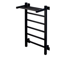 Полотенцесушитель электрический Comfysan Marte-K EC-6 80/40 с полкой, черный 