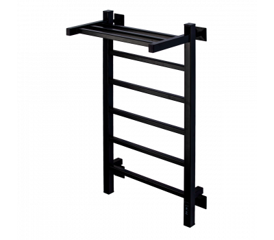 Полотенцесушитель электрический Comfysan Marte-K EC-6 80/40 с полкой, черный 