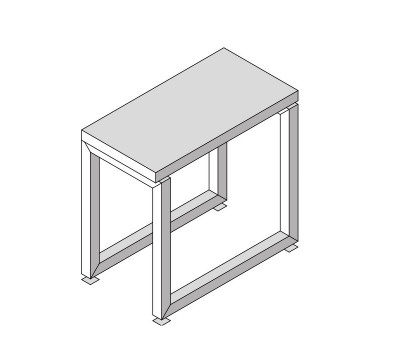 Скамейка 1 сегмент 27x48 Effe   HA 65 10 0007 Тик 