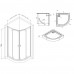 Душевой уголок AM.PM X-Joy W88E-205-080BT64 Стекла прозрачные; профиль матовый черный; поддон белый 