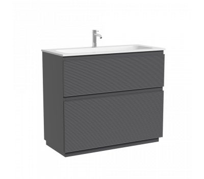 Тумба напольная SANCOS Folk Floor 995х445х850, c двумя ящиками оснащенными доводчиками, Grey soft, арт.FL100FGS Тумба напольная SANCOS Folk Floor 995х445х850, c двумя ящиками оснащенными доводчиками, Grey soft, арт.FL100FGS