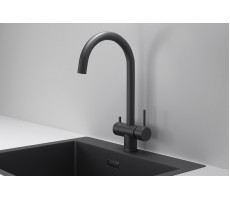 Смеситель для кухни GRANULA KS-7104, ЧЕРНЫЙ МАТОВЫЙ 