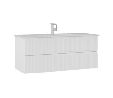Тумба с раковиной ORKA Moonlight 120 подвесная, белый матовый 5001503 