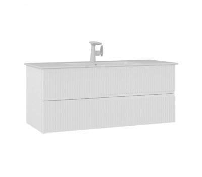 Тумба с раковиной ORKA Moonlight 120 подвесная, белый матовый 5001503 