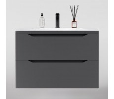 Тумба подвесная Style Line Марелла 80 (2 ящ.) Люкс антискрейтч серый, PLUS СС-00002412 Тумба подвесная Style Line Марелла 80 (2 ящ.) Люкс антискрейтч серый, PLUS СС-00002412