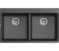 Мойка Rivelato AXEL 90-2D  2-чаши 870*520мм X-90-2D antracite  Мойка Rivelato AXEL 90-2D  2-чаши 870*520мм X-90-2D antracite