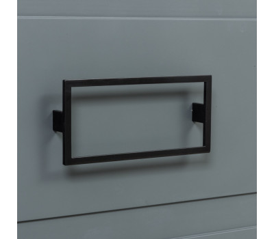 Комплект ручек La Fenice Cubo Nero черный 80 мм., два ящика 