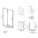 Душевая дверь в нишу Knotlor HDIP120CG0BL 120х200 черный  