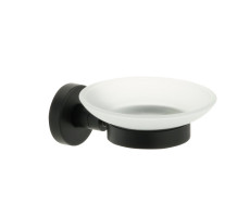 Мыльница стекло черная Fixsen Comfort  Black FX-86008 