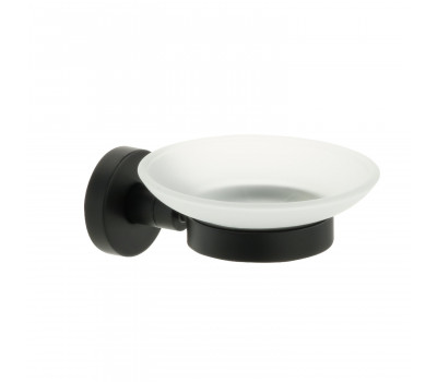 Мыльница стекло черная Fixsen Comfort  Black FX-86008 