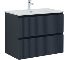 Тумба с раковиной Aquanet Джейн 80 цв.маренго (раковина Flat) 00332539 Тумба с раковиной Aquanet Джейн 80 цв.маренго (раковина Flat) 00332539