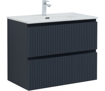 Тумба с раковиной Aquanet Джейн 80 цв.маренго (раковина Flat) 00332539 Тумба с раковиной Aquanet Джейн 80 цв.маренго (раковина Flat) 00332539