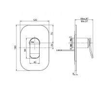 Смеситель для душа Fima Carlo Frattini Flo F3809X1CR 