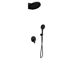Душевая система со смесителем AQUAme AQM8402MB Черный матовый Душевая система со смесителем AQUAme AQM8402MB Черный матовый