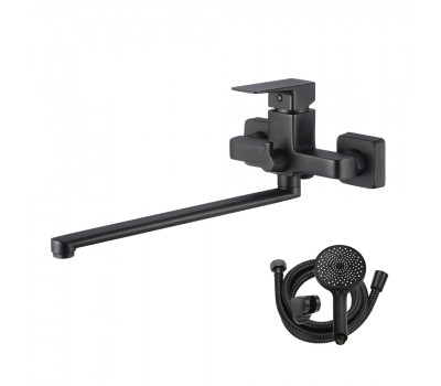 Смеситель для ванны WesnaArt NARCIS NAR06-320BL-25221, черный