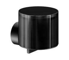 Дозатор для мыла, 140 ml, управление снизу, стакан хрусталь Keuco REVA 12852379000 Черный матовый 