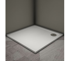 Душевой поддон Veconi Tezeo stone TZ-08, 800x800x30, искусственный камень, белый TZ08-80K-01-19C3 