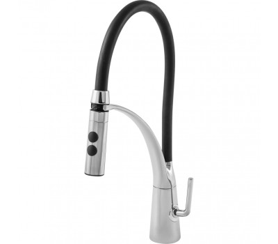 Смеситель для кухни PAINI Barolo гибкий, хром/черный A9CR557LMKM 