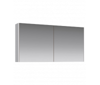Зеркальный шкаф 120  см AQWELLA Mobi MOB0412+MOB0717W Белый 