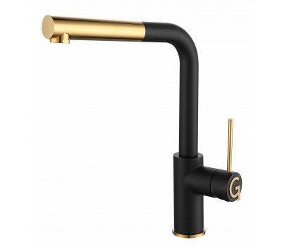Смеситель для кухни Rivelato Albano Г-обр.с выдвижной лейкой D-35ммoro 1573503 nero oro Смеситель для кухни Rivelato Albano Г-обр.с выдвижной лейкой D-35ммoro 1573503 nero oro
