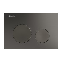 Клавиша смыва Knotlor BIS102GM, вороненая сталь