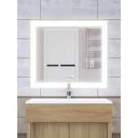 Зеркало для ванной с подсветкой Uperwood Barsa 80х70 см, сенсор/антизапотевание 2930205443 