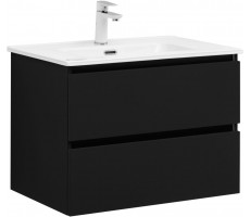 Тумба с раковиной Aquanet Вега 2.0 70 2 ящ. цв.черный (раковина Flat) 00344766 Тумба с раковиной Aquanet Вега 2.0 70 2 ящ. цв.черный (раковина Flat) 00344766