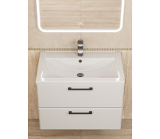 Тумба с раковиной для ванной 70 см, Uperwood Foster NEW, белая KFosterNEW70w 