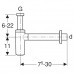 Сифон для раковин Geberit 151.034.11.1 белый 