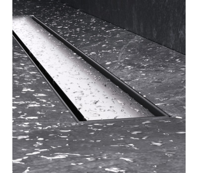 Трап для душа линейный, универсальный затвор Tile, 80 см AM.PM MasterFlow W01SC-U11-080-04SB Хром 