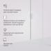 Дверь душевая в нишу AM.PM Gem W90G-140-1-195MT Стекло прозрачное; профиль хром матовый 