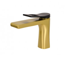 Смеситель для раковины ЭЛЕМЕНТ EL02GB золотой черный Bronze de Luxe 