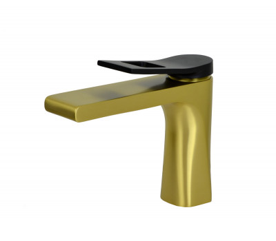 Смеситель для раковины Bronze de Luxe ELEMENT EL02GB матовое золото 