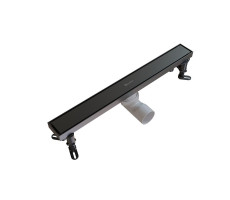 Душевой трап линейный Knotlor SDRW0500GM вороненая сталь  